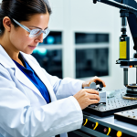 **

"A professional female engineer in a clean, modern factory setting, fully clothed in a lab coat and safety glasses, examining a piece of machinery. The scene is brightly lit with a focus on precision and innovation. Appropriate attire, safe for work, perfect anatomy, natural proportions, professional photograph, high quality, family-friendly."

**