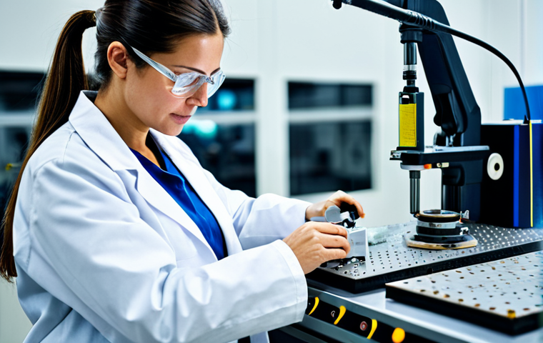 **

"A professional female engineer in a clean, modern factory setting, fully clothed in a lab coat and safety glasses, examining a piece of machinery. The scene is brightly lit with a focus on precision and innovation. Appropriate attire, safe for work, perfect anatomy, natural proportions, professional photograph, high quality, family-friendly."

**